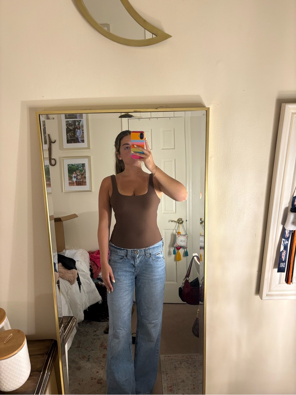 Abercrombie & Fitch Brown Scoop Neck Tank